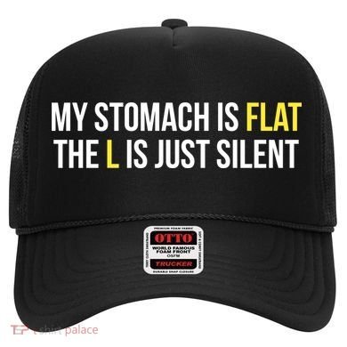 Flat Stomach Funny Saying Hat