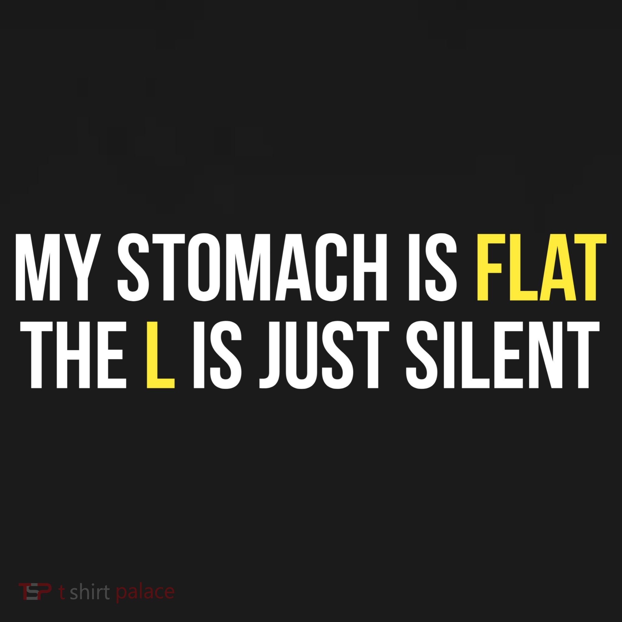 Flat Stomach Funny Saying Toddler T-Shirt