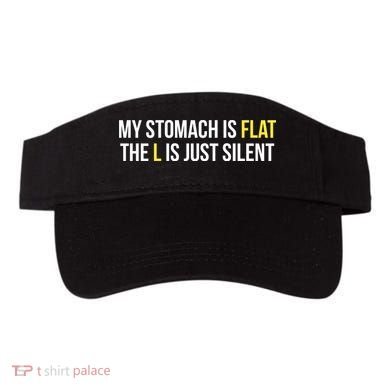 Flat Stomach Funny Saying Visor