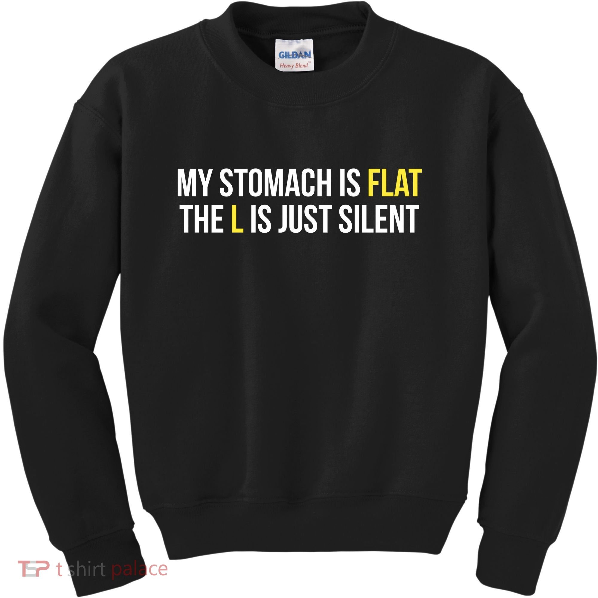 Flat Stomach Funny Saying Kids Sweatshirt