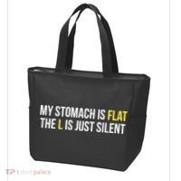 Flat Stomach Funny Saying Tote Bag thumb 3