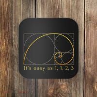 Fibonacci Spiral Fibonacci Sequence Fibonacci Golden Ratio Coaster thumb 0