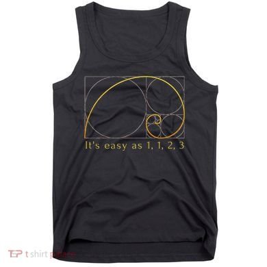 Fibonacci Spiral Fibonacci Sequence Fibonacci Golden Ratio Tank Top