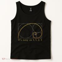 Fibonacci Spiral Fibonacci Sequence Fibonacci Golden Ratio Tank Top thumb 2