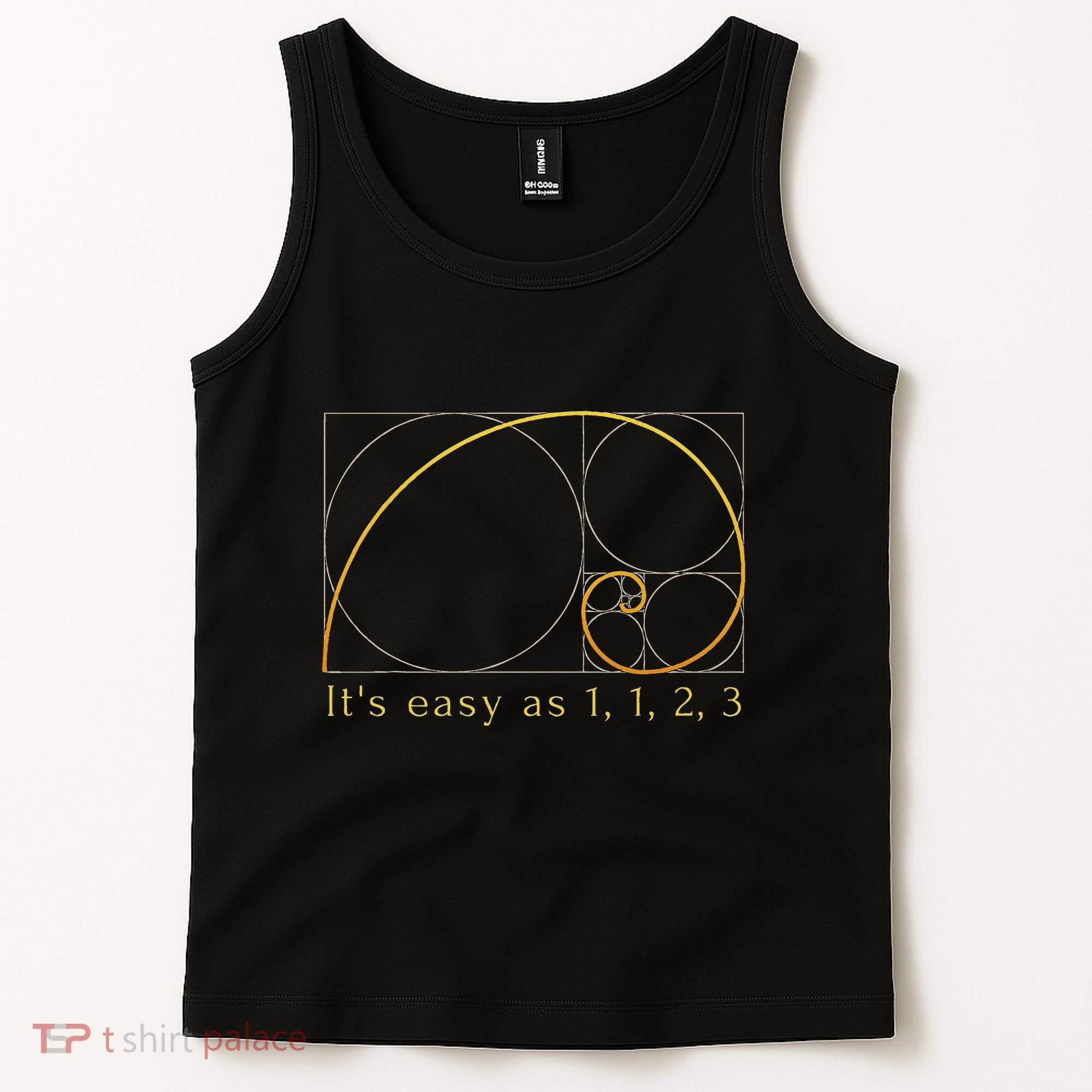 Fibonacci Spiral Fibonacci Sequence Fibonacci Golden Ratio Tank Top