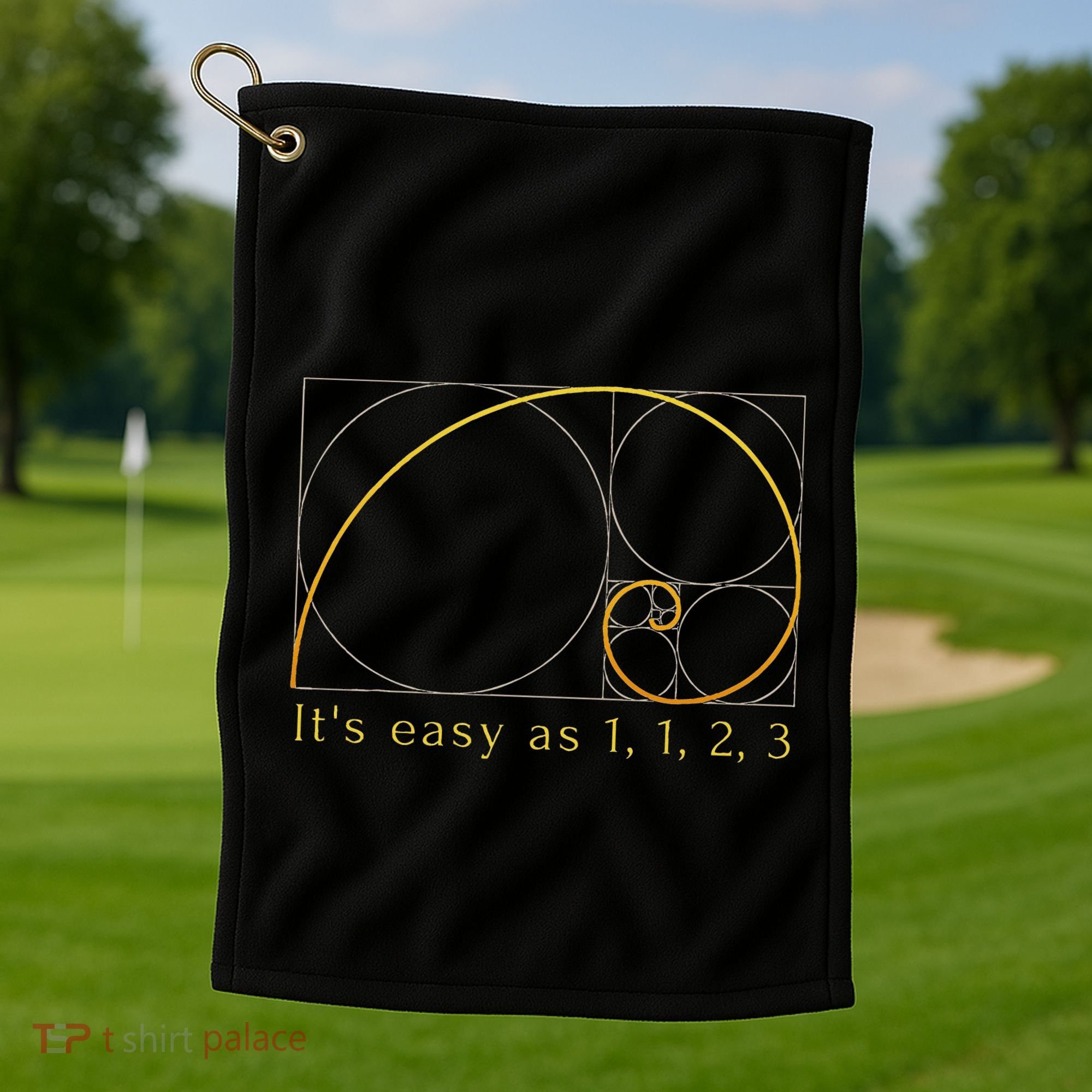 Fibonacci Spiral Fibonacci Sequence Fibonacci Golden Ratio Golf Towel