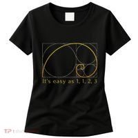 Fibonacci Spiral Fibonacci Sequence Fibonacci Golden Ratio Women's T-Shirt thumb 0