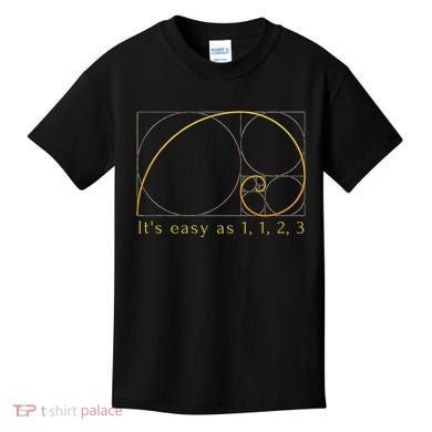 Fibonacci Spiral Fibonacci Sequence Fibonacci Golden Ratio Kids T-Shirt