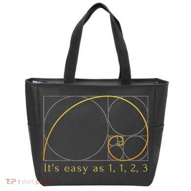 Fibonacci Spiral Fibonacci Sequence Fibonacci Golden Ratio Tote Bag