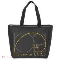 Fibonacci Spiral Fibonacci Sequence Fibonacci Golden Ratio Tote Bag thumb 0