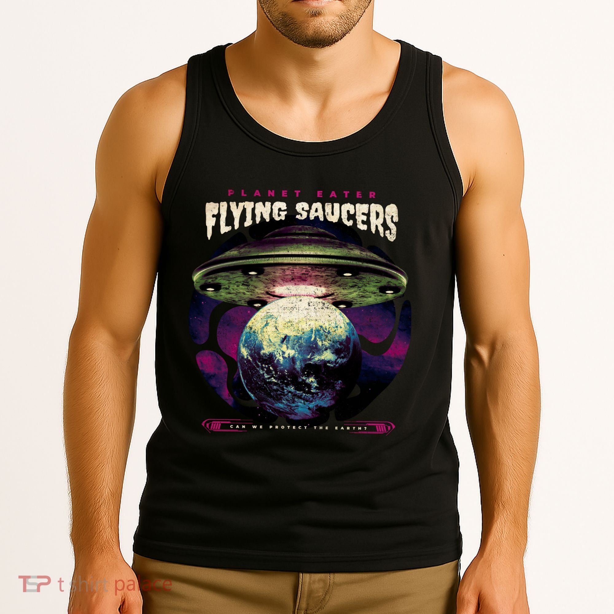 Flying Saucers Tank Top
