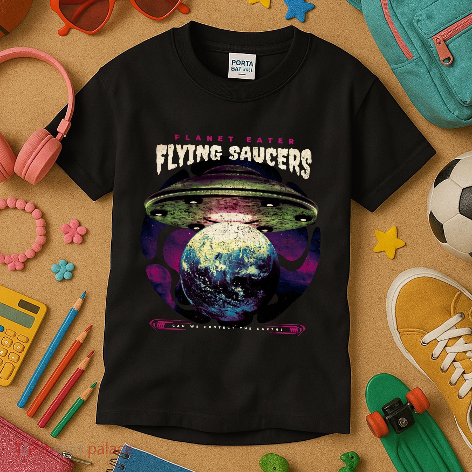 Flying Saucers Kids T-Shirt