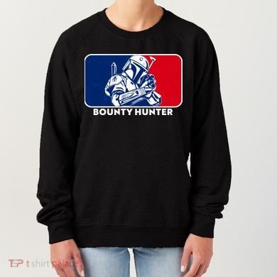 Funny Sci Fi Bounty Hunter Sports Logo Women's Sweatshirt