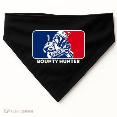 Funny Sci Fi Bounty Hunter Sports Logo USA-Made Doggie Bandana