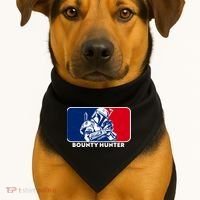 Funny Sci Fi Bounty Hunter Sports Logo USA-Made Doggie Bandana thumb 1
