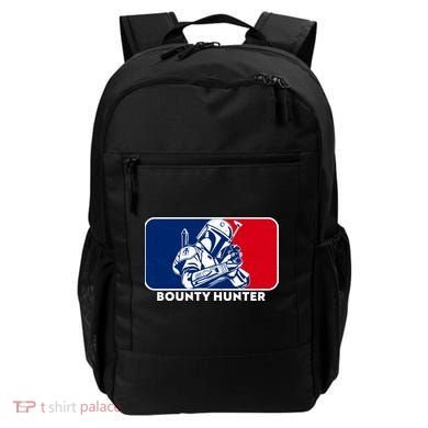 Funny Sci Fi Bounty Hunter Sports Logo Backpack