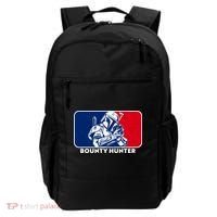 Funny Sci Fi Bounty Hunter Sports Logo Backpack thumb 0