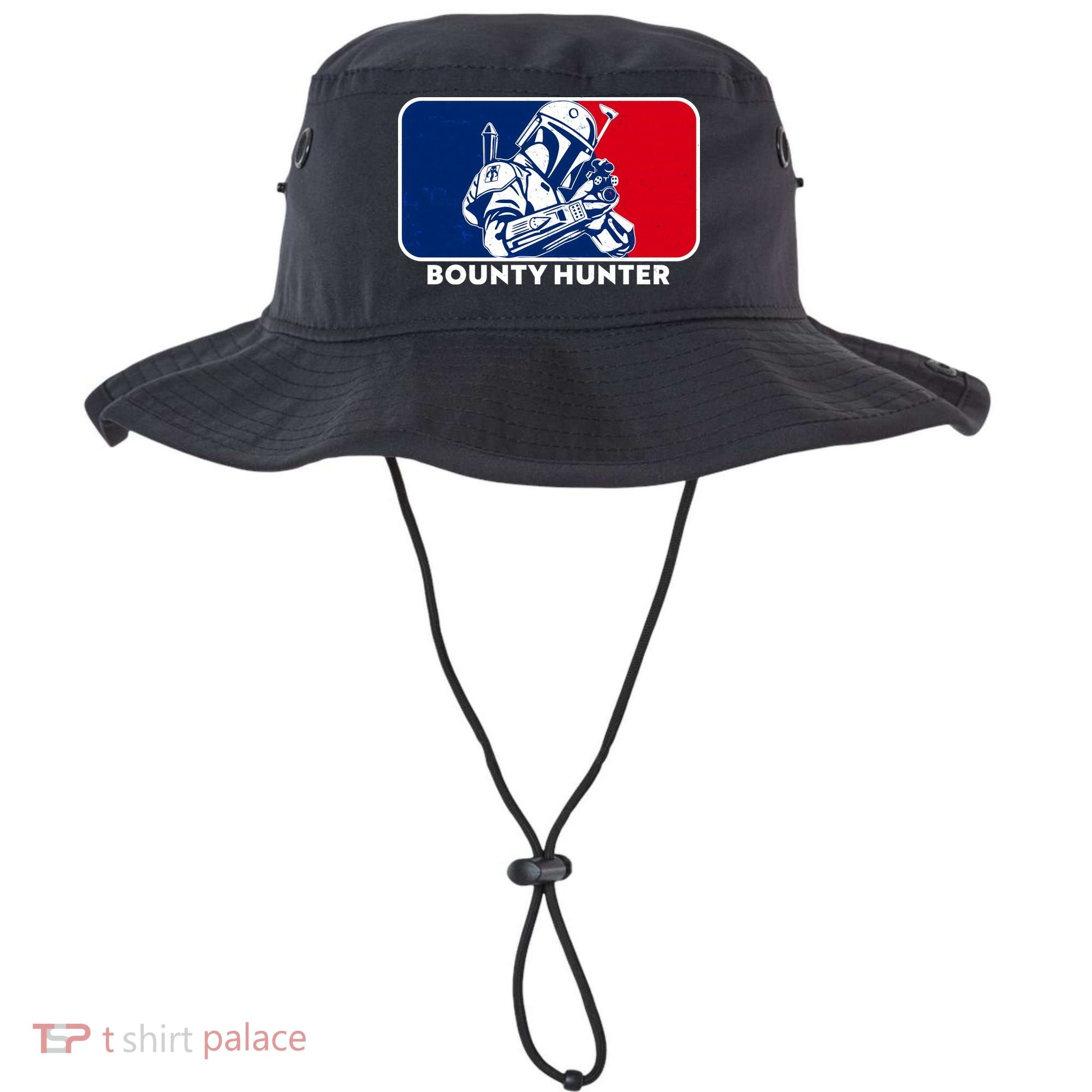 Funny Sci Fi Bounty Hunter Sports Logo Bucket Hat