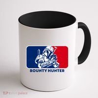Funny Sci Fi Bounty Hunter Sports Logo Coffee Mug thumb 1