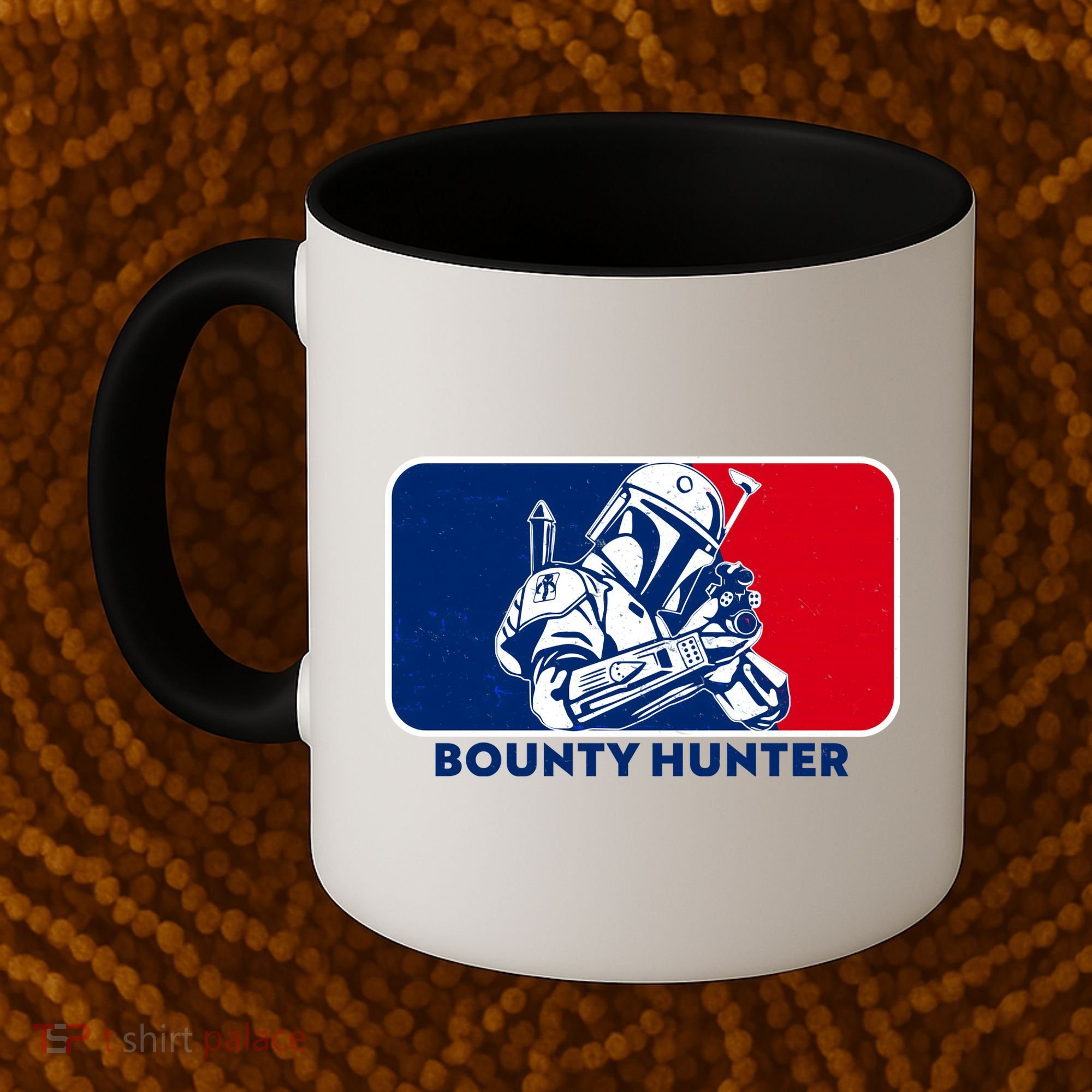Funny Sci Fi Bounty Hunter Sports Logo Coffee Mug