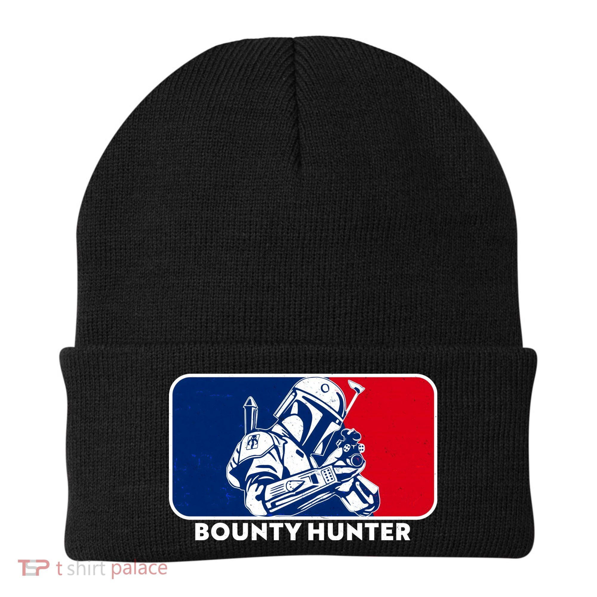 Funny Sci Fi Bounty Hunter Sports Logo Beanie