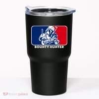 Funny Sci Fi Bounty Hunter Sports Logo Tumbler thumb 0