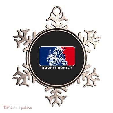 Funny Sci Fi Bounty Hunter Sports Logo Ornament