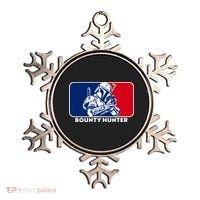 Funny Sci Fi Bounty Hunter Sports Logo Ornament thumb 0