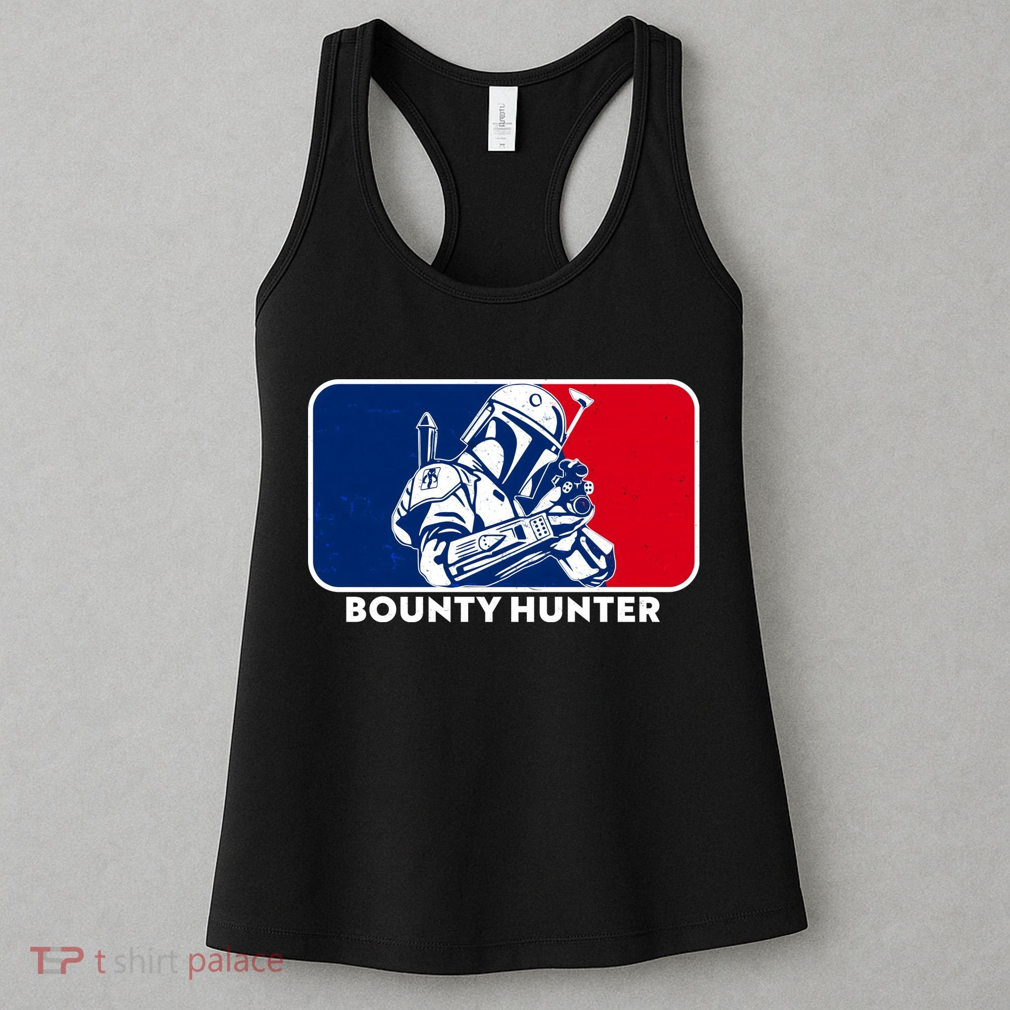 Funny Sci Fi Bounty Hunter Sports Logo Women's Tank Top