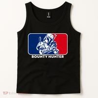 Funny Sci Fi Bounty Hunter Sports Logo Tank Top thumb 2