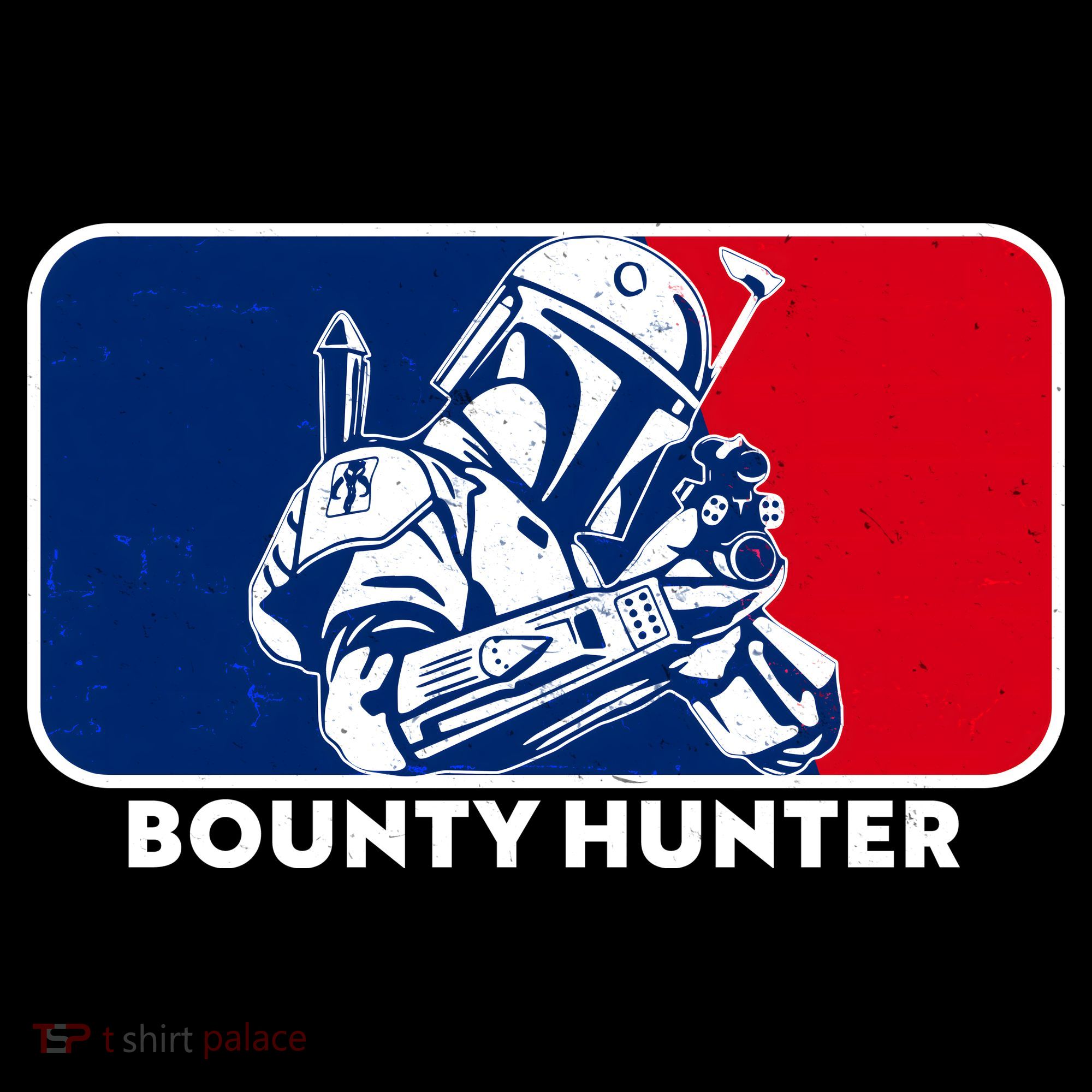 Funny Sci Fi Bounty Hunter Sports Logo Kids T-Shirt