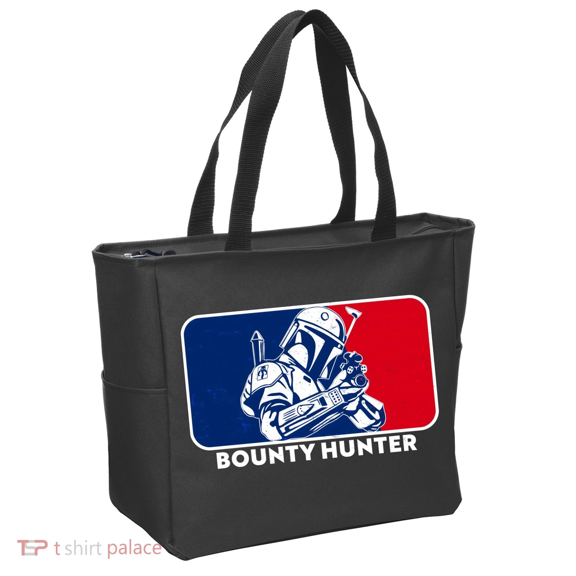 Funny Sci Fi Bounty Hunter Sports Logo Tote Bag