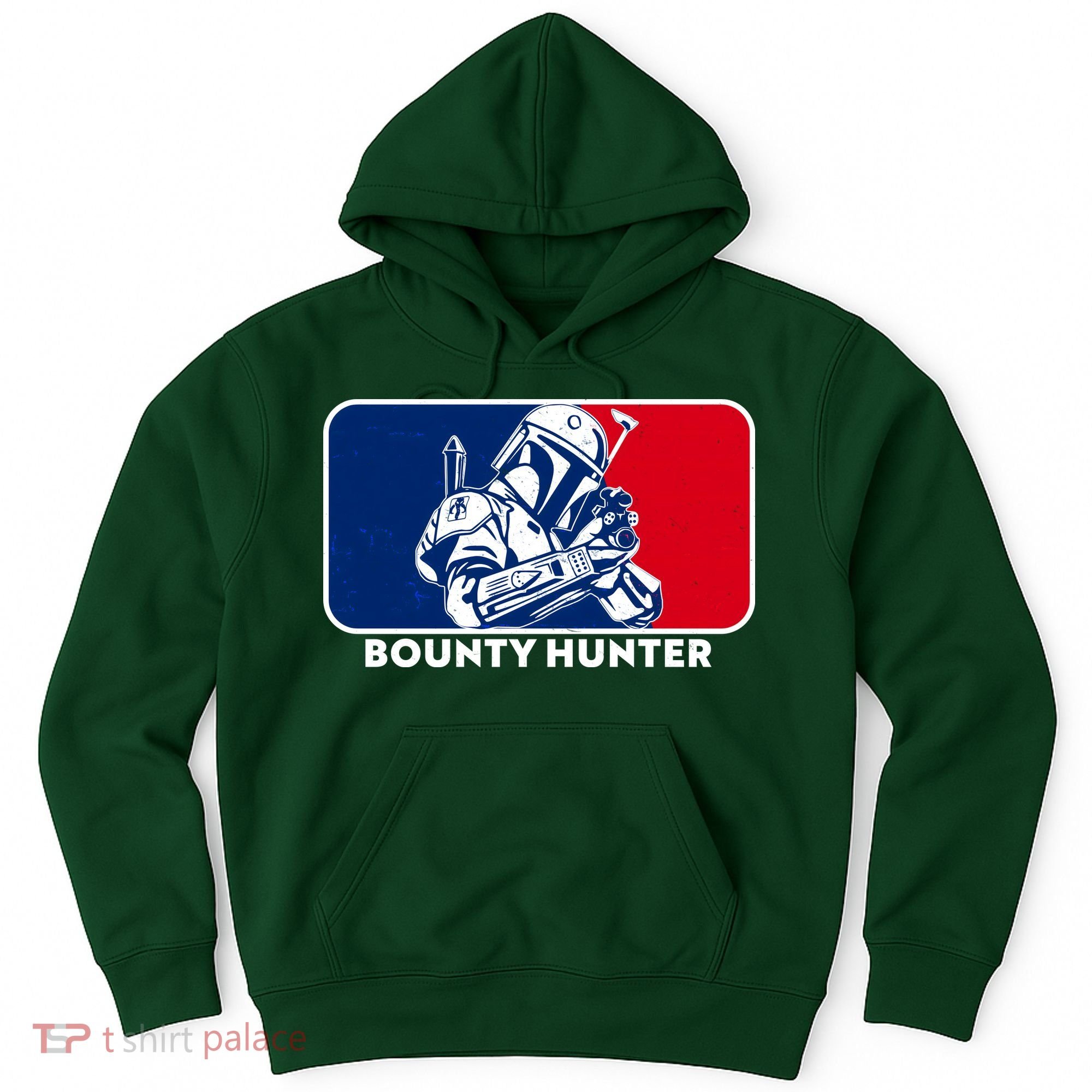 Funny Sci Fi Bounty Hunter Sports Logo Hoodie