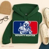 Funny Sci Fi Bounty Hunter Sports Logo Hoodie thumb 4