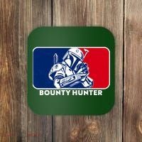 Funny Sci Fi Bounty Hunter Sports Logo Coaster thumb 0