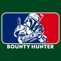 Funny Sci Fi Bounty Hunter Sports Logo Coaster thumb 2