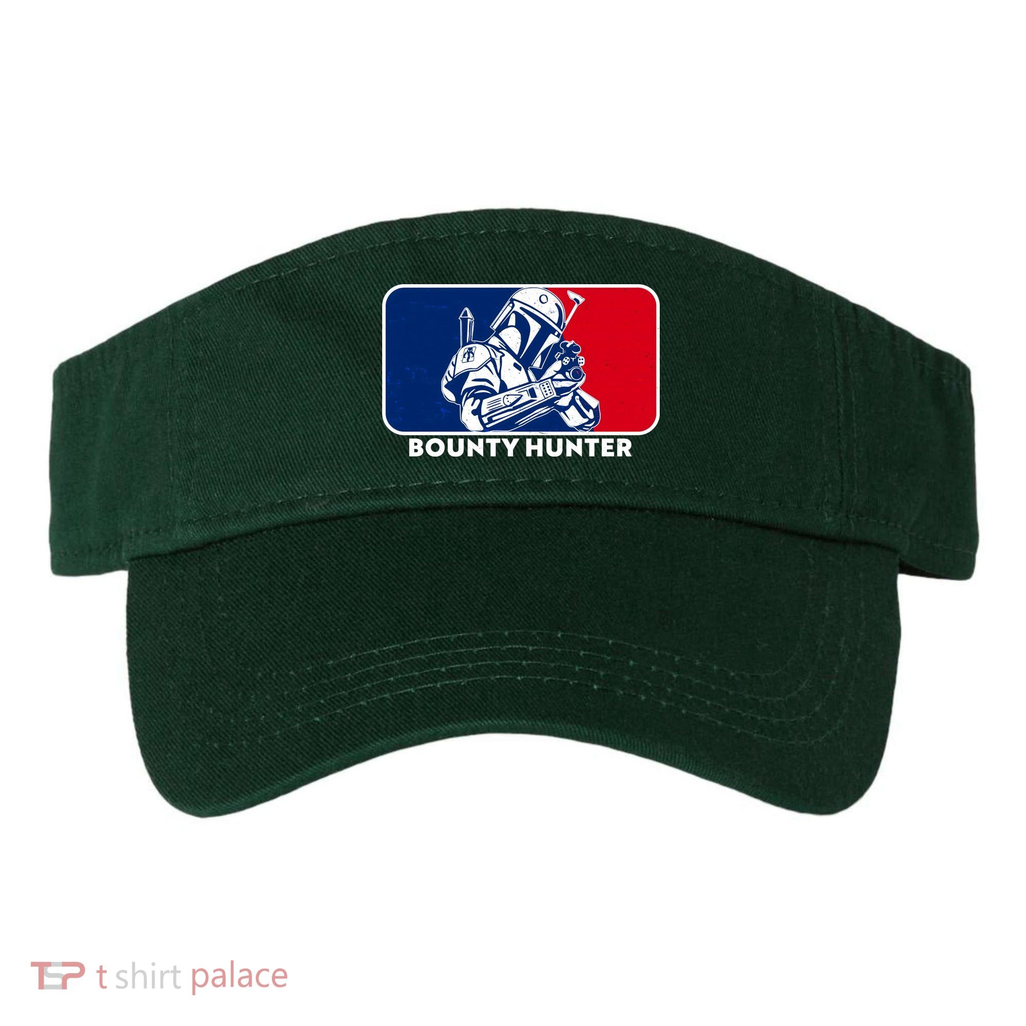 Funny Sci Fi Bounty Hunter Sports Logo Visor