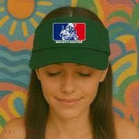 Funny Sci Fi Bounty Hunter Sports Logo Visor thumb 2