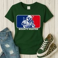Funny Sci Fi Bounty Hunter Sports Logo Women's T-Shirt thumb 3