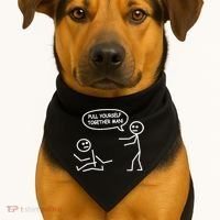 Funny Stick Figure Joke Pull Yourself Together Man USA-Made Doggie Bandana thumb 1