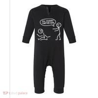 Funny Stick Figure Joke Pull Yourself Together Man Infant Fleece One Piece thumb 0