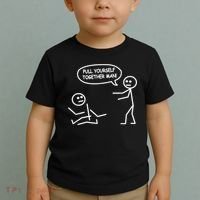 Funny Stick Figure Joke Pull Yourself Together Man Toddler T-Shirt thumb 2