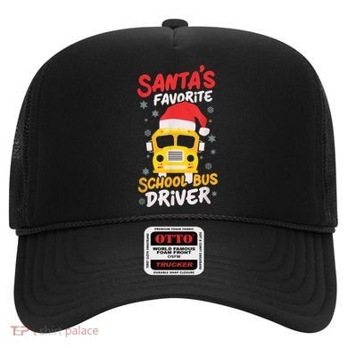 Funny Santas Favorite School Bus Driver Christmas Hat