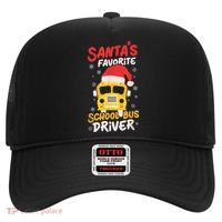 Funny Santas Favorite School Bus Driver Christmas Hat thumb 0