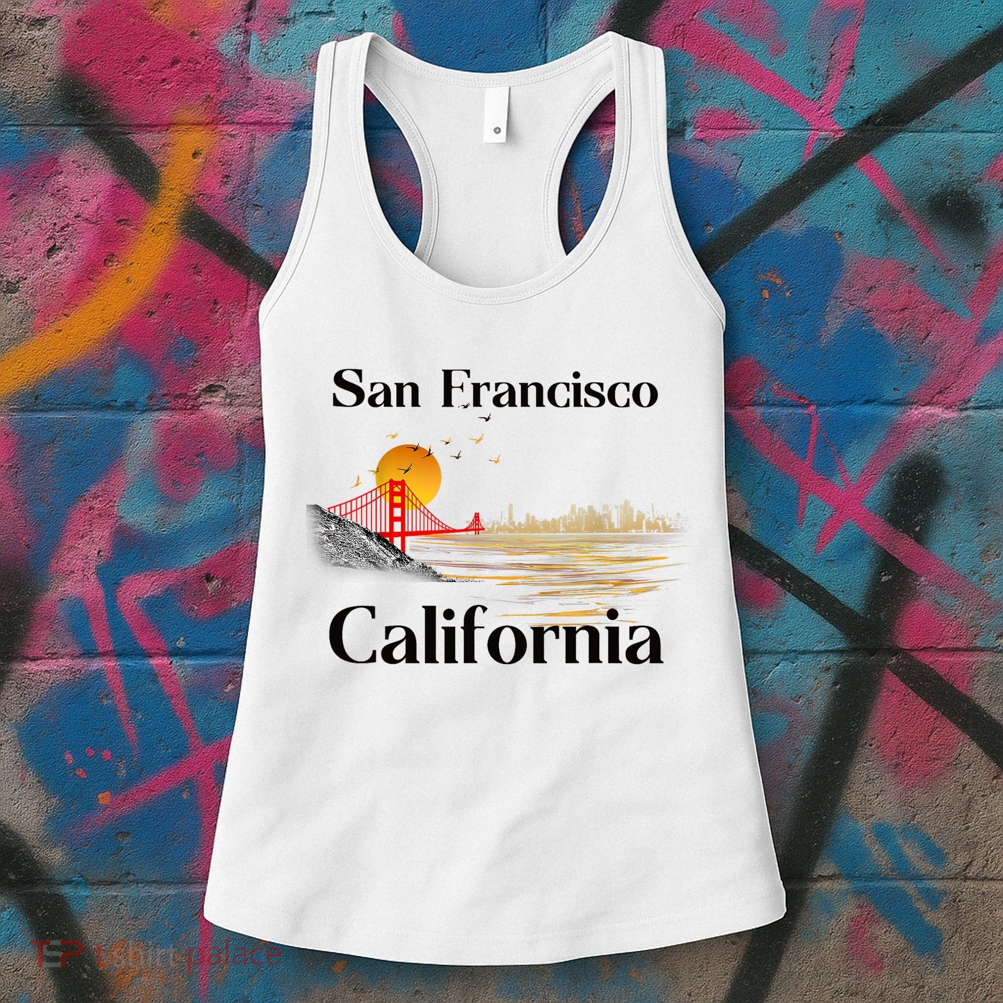 Funny San Francisco California Souvenirs Women's Tank Top