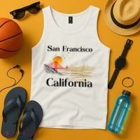 Funny San Francisco California Souvenirs Tank Top thumb 4