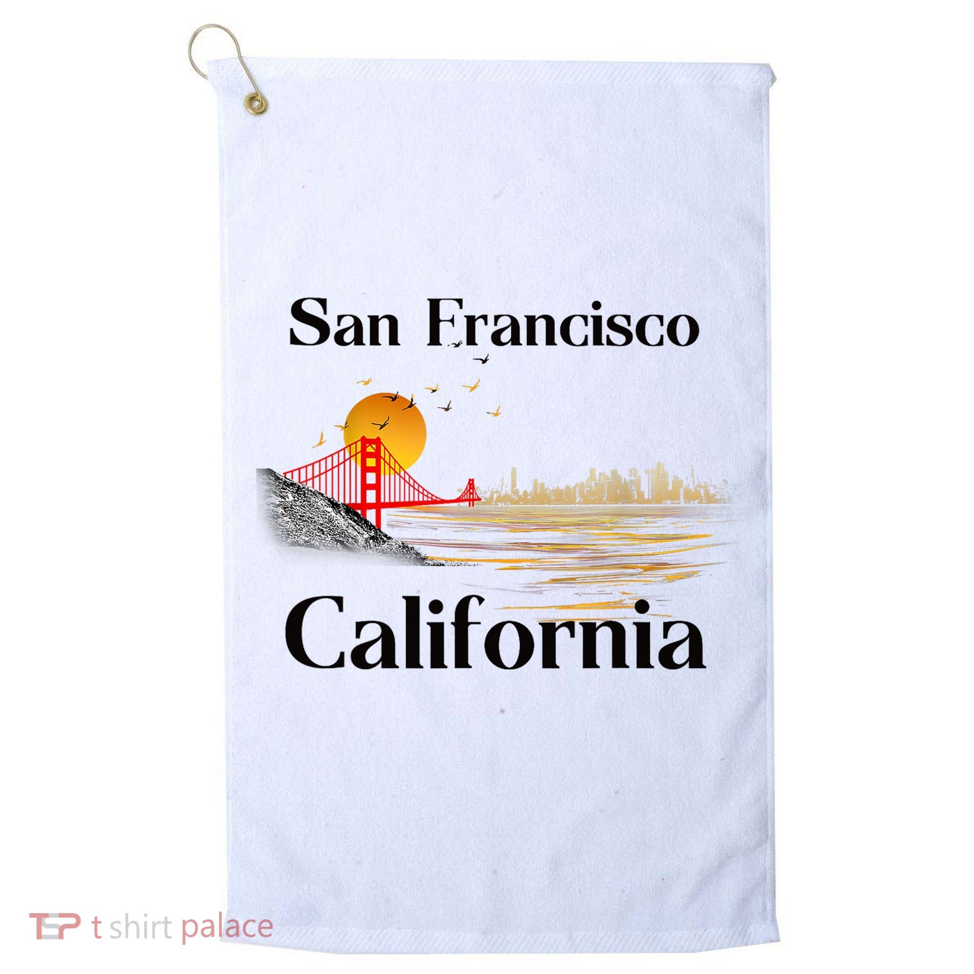 Funny San Francisco California Souvenirs Golf Towel