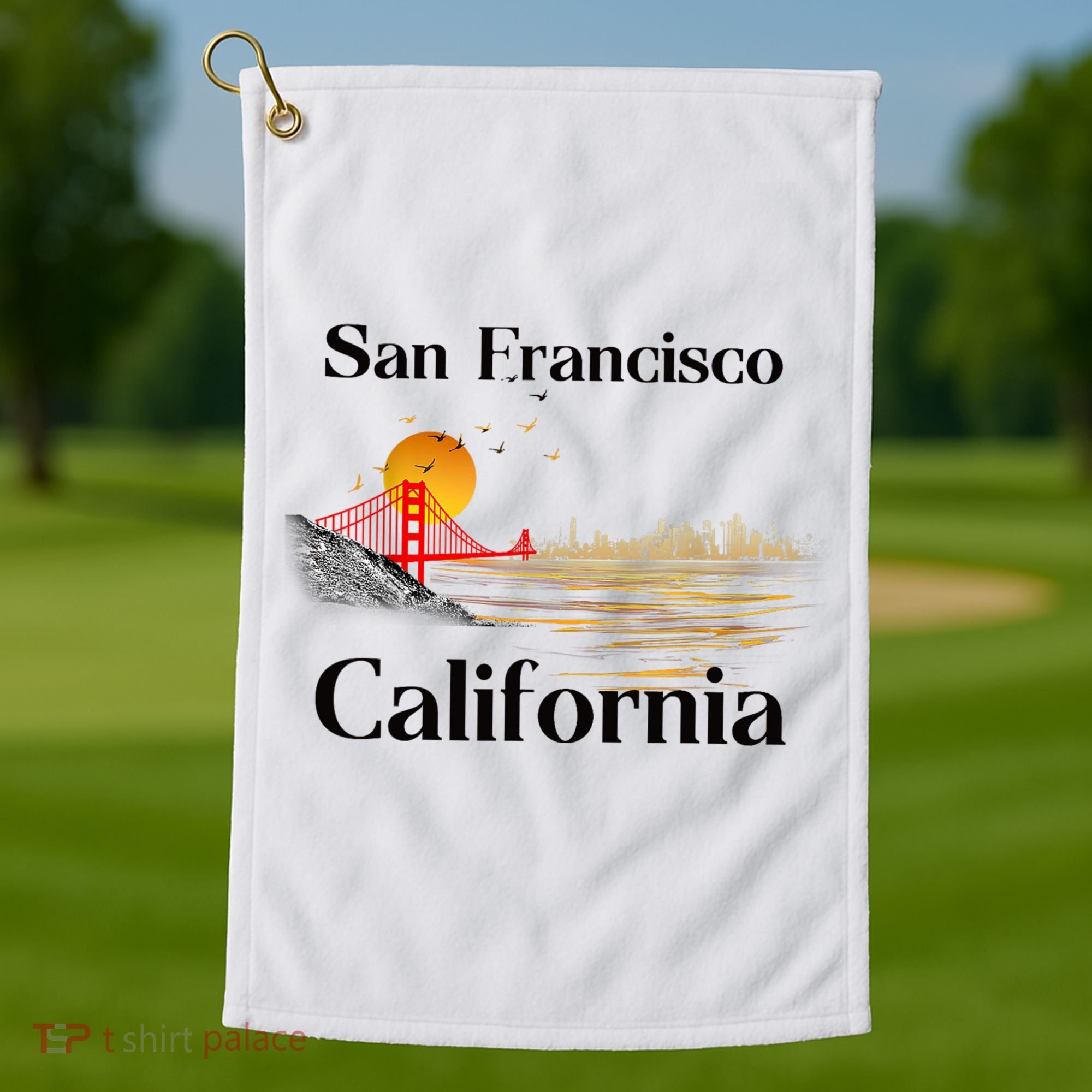 Funny San Francisco California Souvenirs Golf Towel