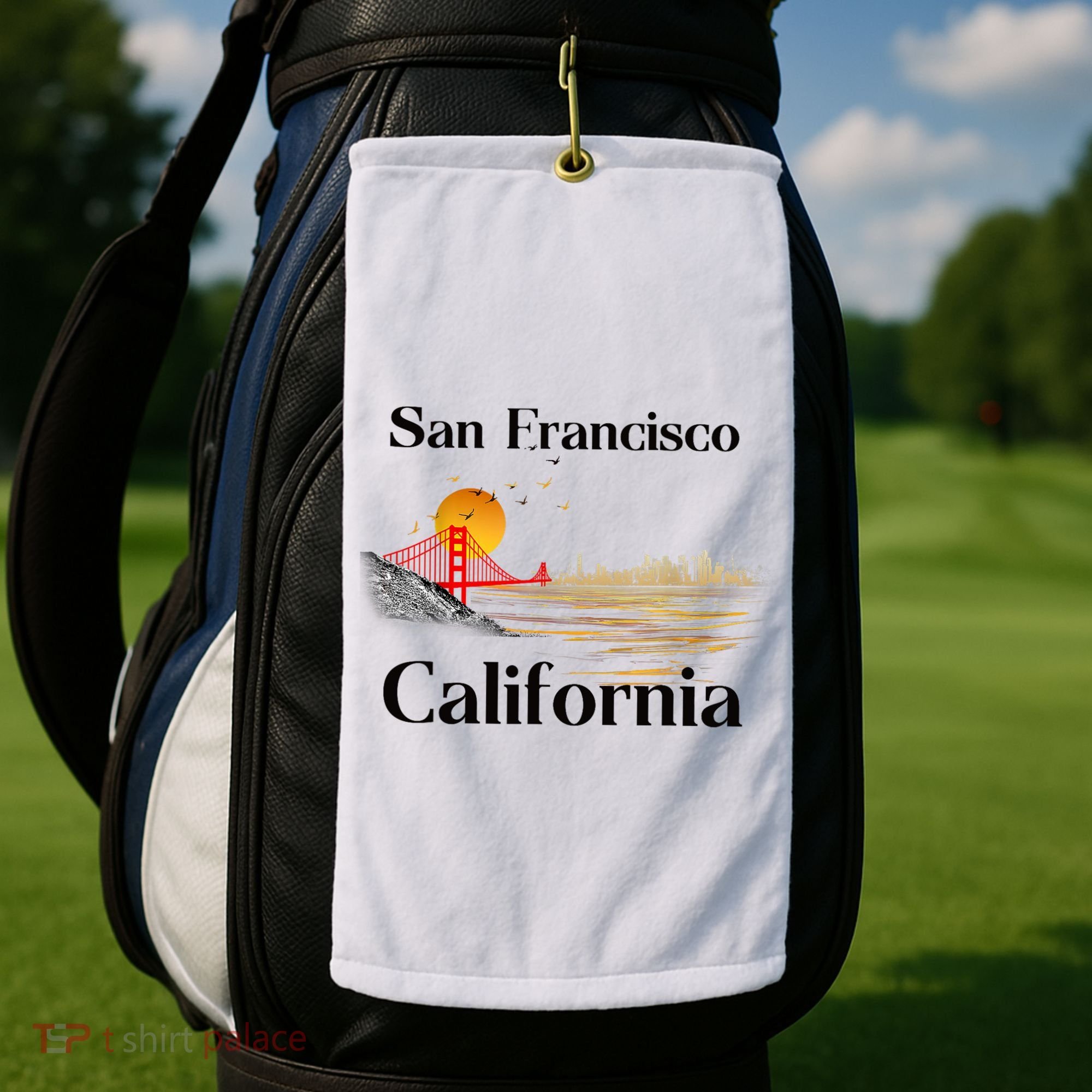 Funny San Francisco California Souvenirs Golf Towel