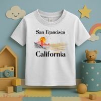 Funny San Francisco California Souvenirs Toddler T-Shirt thumb 3